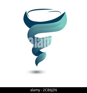 Modello vettoriale icona logo dentista Illustrazione Vettoriale