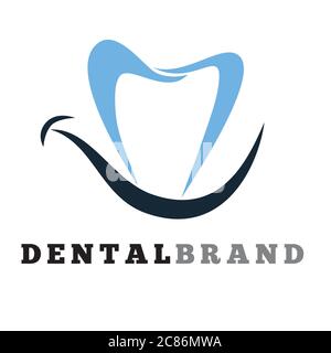 Modello vettoriale icona logo dentista Illustrazione Vettoriale