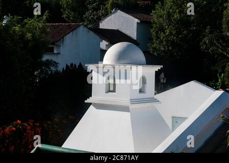 Cupola in casa coloniale ad Antigua Guatemala, architettura ispanica, casa archectonic design alta società, Guatemala America Centrale. Foto Stock