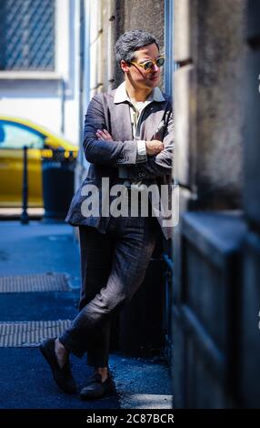 Milano, Italia. 06 luglio 2020. Niccolo' Zaffarano sulla strada di Milano. (Foto di Mauro del Signore/Pacific Press) Credit: Pacific Press Agency/Alamy Live News Foto Stock