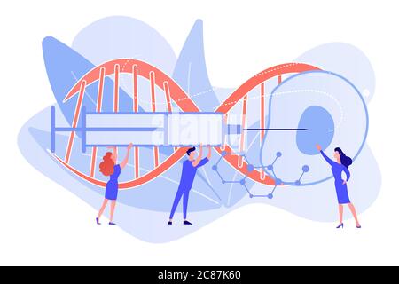 Illustrazione vettoriale del concetto di riproduzione artificiale. Illustrazione Vettoriale