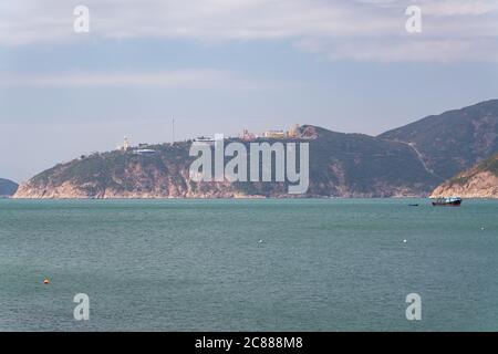 La vista della baia di Repulse a Hong Kong Foto Stock