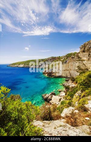 Skinari belvedere sull'isola di Zante, Grecia Foto Stock