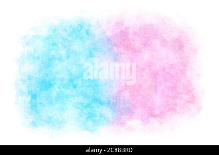 colorato astratto arcobaleno su sfondo naturale estate acquerello mano vernice Foto Stock