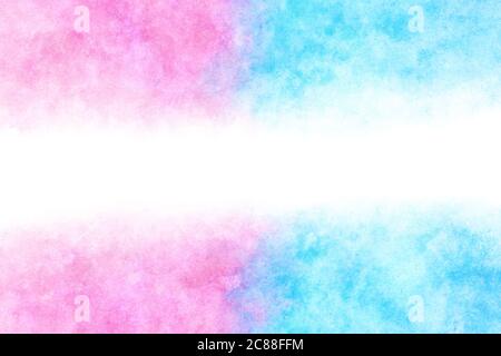 colorato astratto arcobaleno su sfondo naturale estate acquerello mano vernice Foto Stock