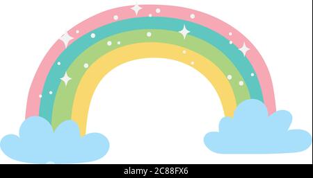 Vettore arcobaleno colorato arc illustrazione, grunge design dipinte di