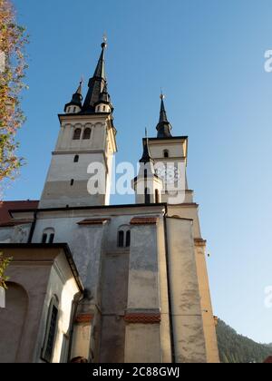 Chiesa di San Nicola, chiesa ortodossa rumena a Braşov, dove si trova la prima scuola della Romania nella zona. Foto Stock