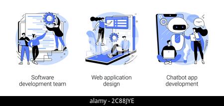 Illustrazioni vettoriali astratte di programmazione professionale. Illustrazione Vettoriale