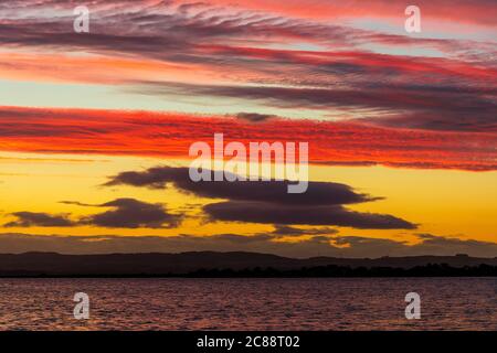 Questo è Loch Leven nella contea di Perth & Kinross, Scozia, Regno Unito Foto Stock