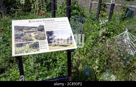 Informazioni turistiche e per i visitatori presso Gilbert White's House, The Wakes, Selborne, Hampshire, Inghilterra, Regno Unito Foto Stock