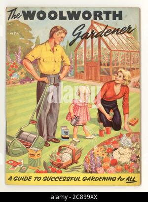 Volantino di giardinaggio di Woolworth vintage - 'una guida al giardinaggio di successo per tutti' circa 1950's U.K. Foto Stock