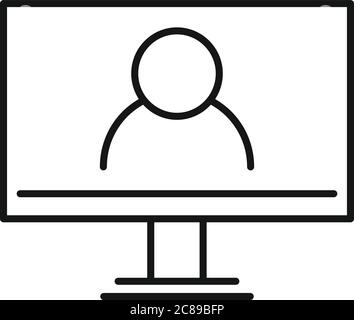 Icona del videotastore. Icona vettoriale di vettoriale di vettoriali per il web design isolato su sfondo bianco Illustrazione Vettoriale