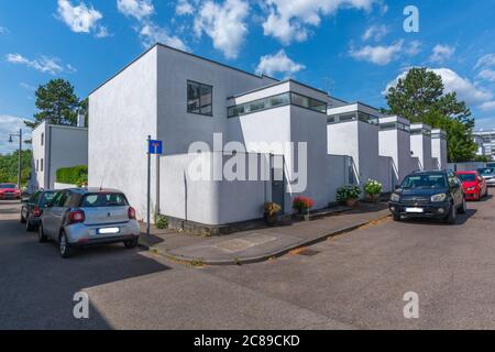 Residenza Weissenhof Siedlung, Stoccarda, Baden-Württemberg, Germania del Sud, Europa Centrale Foto Stock