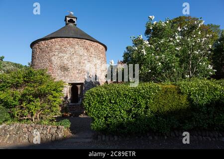 Storica torre colombaia a Dunster, Somerset UK Foto Stock