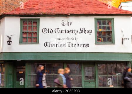 Il vecchio negozio di curiosità, London, Regno Unito Foto Stock