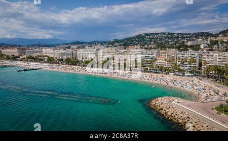 Città di Cannes alla Costa Azzurra in Francia del Sud Foto Stock