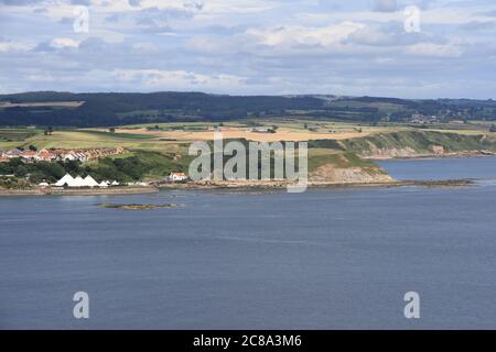 Paesaggi della città balneare di Sacrborough Foto Stock