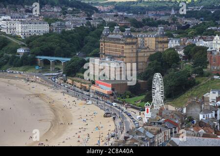 Paesaggi della città balneare di Sacrborough Foto Stock