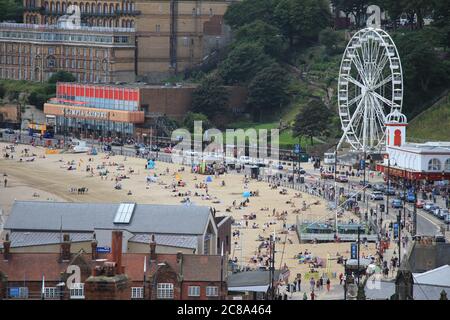Paesaggi della città balneare di Sacrborough Foto Stock