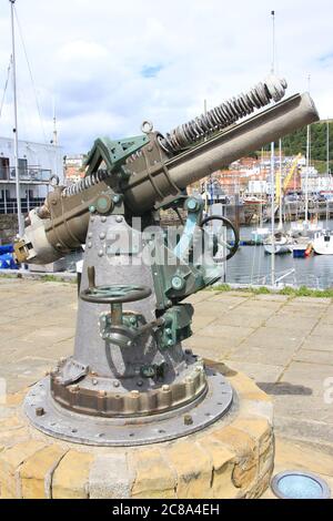 Paesaggi della città balneare di Sacrborough Foto Stock