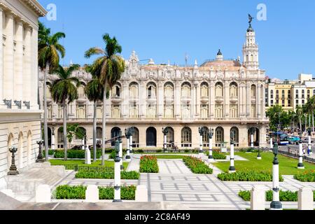 Il Grande Teatro, sede del Balletto Nazionale Cubano nel centro di l'Avana Foto Stock