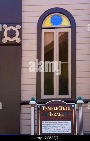 Temple Beth Israel al Parco dell'eredità, San Diego, California, Stati Uniti Foto Stock