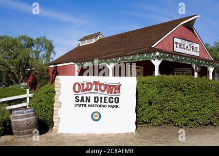 Old Town San Diego state Historic Park, California, Stati Uniti Foto Stock