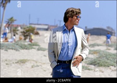 Attore Harry Hamlin sul set di Laguna Heat filimg a Ventura, CA Foto Stock