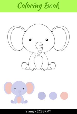 Libro da colorare bambino koala seduto. Pagina da colorare per bambini.  Attività educativa per bambini e bambini con animali carini Immagine e  Vettoriale - Alamy