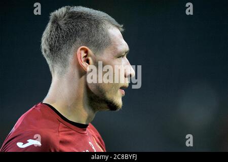 Torino, Italia 22/07/2020 Andrea Belotti giocatore di Torino, durante la partita del campionato italiano di calcio serie A tra Torino e Hellas Verona fi Foto Stock