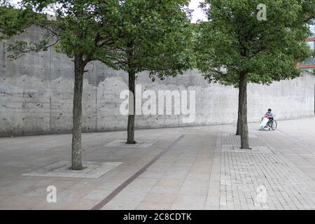 Piccadilly Gardens, Manchester. Foto Stock