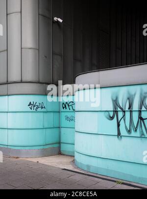 Piccadilly Gardens, Manchester. Foto Stock