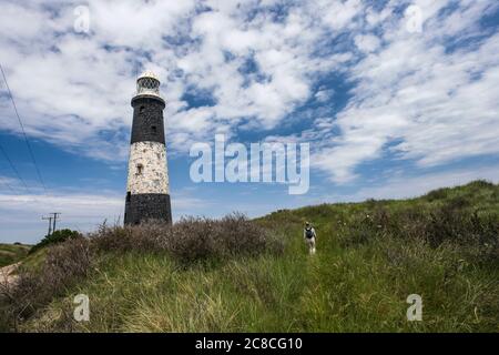 Immagini di erosione costiera e insediamenti lungo la costa dell'East Riding dello Yorkshire da Aldbrough verso sud fino alla punta di testa di ritorno. Foto Stock