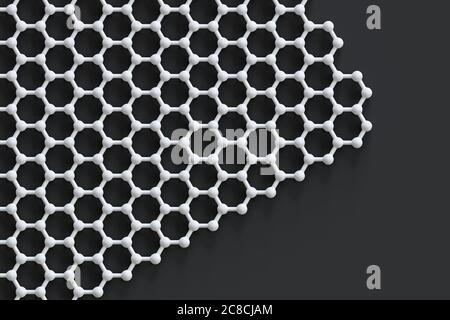 Rendering 3D di un foglio grafico Foto Stock