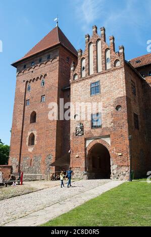 Castello di Nidzica, Voivodato Warmiano-Masuriano, Polonia Foto Stock