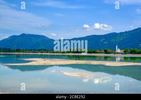 Germania, Baviera, Svevia, Ostallgau, Allgau, Waltenhofen, Forggensee e Alpi Allgau Foto Stock