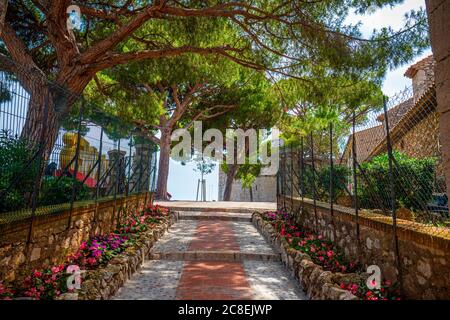 Il quartiere della città vecchia di Cannes con i suoi vicoli Foto Stock