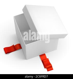 Confezione regalo vettoriale su sfondo bianco Illustrazione Vettoriale
