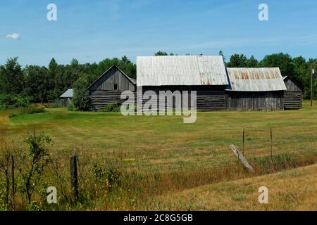 Old Farm Ottawa Valley Ontario Canada. Foto Stock