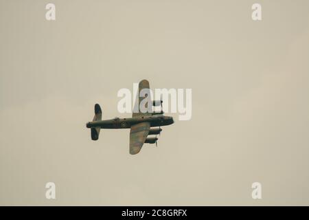 Avro Lancaster PA474 è un bombardiere pesante della seconda guerra mondiale, gestito dalla Royal Air Force Foto Stock