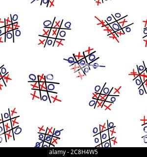 Motivo senza cuciture di gioco a punta tic-tac Illustrazione Vettoriale