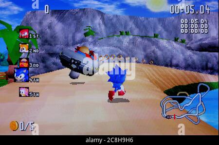 Sonic R - sega Saturn Videogioco - solo per uso editoriale Foto Stock