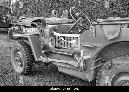 Settembre 2019 - Willys Jeep al Goodwood Revival Foto Stock