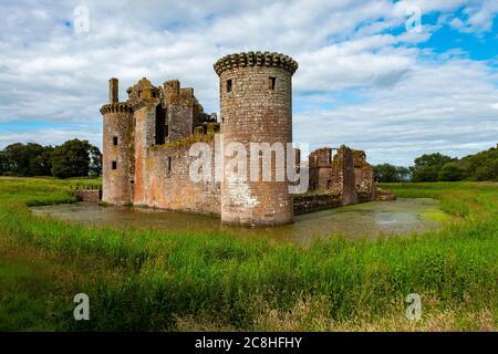 Caerlaverock Castle, Dumfries & Galloway, Scozia. Foto Stock