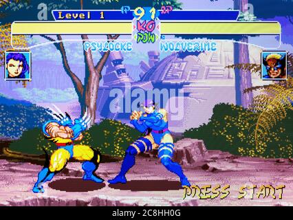 X-Men Bambini dell'atomo - sega Saturn Videogame - solo per uso editoriale Foto Stock