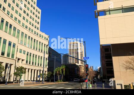 Sala della Giustizia, San Diego, California, Stati Uniti d'America Foto Stock