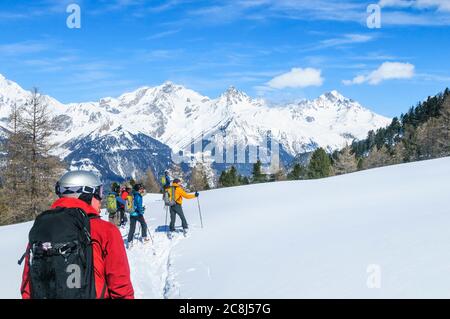 Esplorare Haute Maurienne Foto Stock