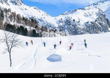 Esplorare Haute Maurienne Foto Stock