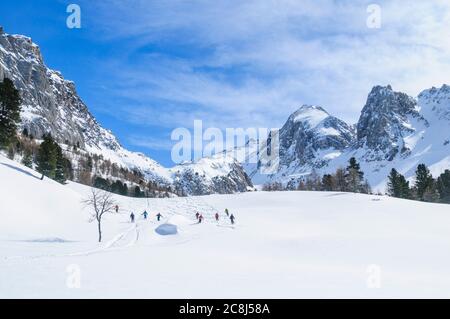 Esplorare Haute Maurienne Foto Stock