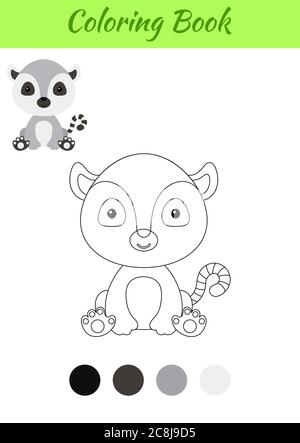 Libro da colorare piccolo koala bambino. Pagina da colorare per bambini.  Attività educativa per bambini e bambini con animali carini Immagine e  Vettoriale - Alamy